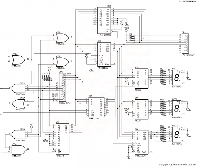 I/Oユニットの回路図